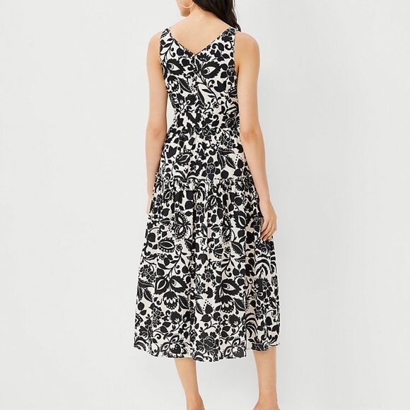 Ann Taylor Tropical Belted Maxi Dress - Picture 2 of 11